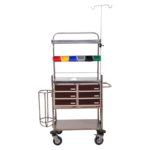 CRASH CART IN SS FRAME